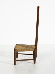 PONTI GIO (1891 - 1979) : Sedia da camino  - Asta DESIGN E ARTI DECORATIVE DEL NOVECENTO - Associazione Nazionale - Case d'Asta italiane