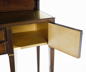 BUFFA PAOLO (1903 - 1970) : nello stile di. Mobile da soggiorno con vetrina, cassetti e stipi  - Asta DESIGN E ARTI DECORATIVE DEL NOVECENTO - Associazione Nazionale - Case d'Asta italiane