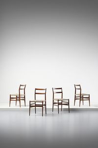PONTI GIO (1891 - 1979) - Quattro sedie mod. Leggera per Cassina, Meda