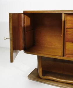 AMLETO SARTORI (1915-1962) & MOBILIFICIO F.LLI SCREMIN : Buffet  - Asta DESIGN E ARTI DECORATIVE DEL NOVECENTO - Associazione Nazionale - Case d'Asta italiane