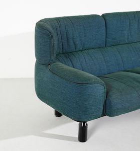 FRATTINI GIANFRANCO (1926 - 2004) : Divano a due posti mod. Bull per Cassina, Meda  - Asta DESIGN E ARTI DECORATIVE DEL NOVECENTO - Associazione Nazionale - Case d'Asta italiane