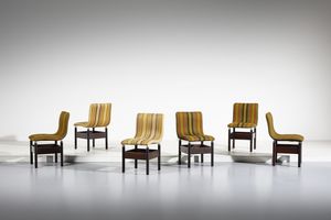 INTROINI VITTORIO (1935 - 2023) - Sei sedie mod. Chelsea per Saporiti, Besnate