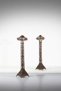 GERVASONI UDINE (n. 1882) - Coppia di lampade da terra