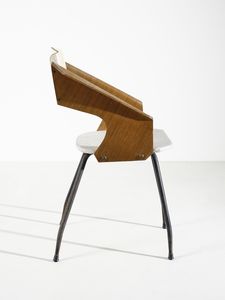 RATTI CARLO : Quattro poltroncine per Industria Legni Curvati, Italia  - Asta DESIGN E ARTI DECORATIVE DEL NOVECENTO - Associazione Nazionale - Case d'Asta italiane