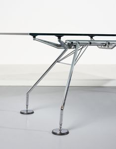 NORMAN FOSTER  (n. 1935) : Grande tavolo da riunioni della serie Nomos per Tecno, Varedo  - Asta DESIGN E ARTI DECORATIVE DEL NOVECENTO - Associazione Nazionale - Case d'Asta italiane