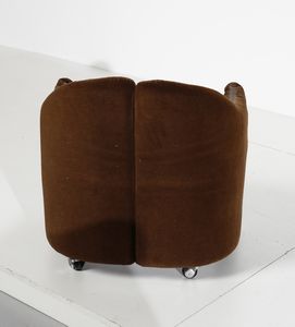 GERLI EUGENIO (1923 - 2013) : Cinque poltroncine su rotelle mod. PS142 per Tecno, Varedo  - Asta DESIGN E ARTI DECORATIVE DEL NOVECENTO - Associazione Nazionale - Case d'Asta italiane