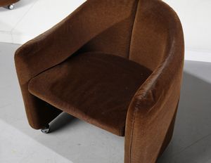 GERLI EUGENIO (1923 - 2013) : Cinque poltroncine su rotelle mod. PS142 per Tecno, Varedo  - Asta DESIGN E ARTI DECORATIVE DEL NOVECENTO - Associazione Nazionale - Case d'Asta italiane