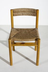 PERRIAND CHARLOTTE  (1903 - 1999) : attribuito. Quattro sedie mod. Dordogne  - Asta DESIGN E ARTI DECORATIVE DEL NOVECENTO - Associazione Nazionale - Case d'Asta italiane