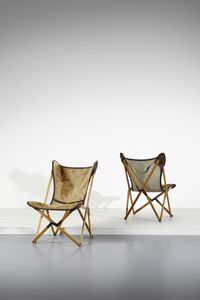 CITTERIO - Coppia di poltrone mod. Tripolina