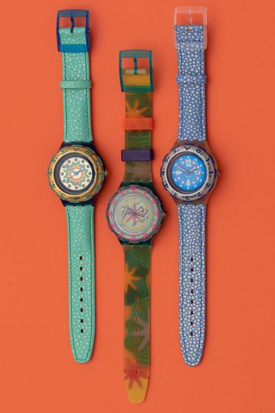 Lotto di 3 swatch Scuba 200: <BR>SDN109 1994<BR>SDK113 1994 <BR>SDN108 1994  - Asta I Swatch very much - Associazione Nazionale - Case d'Asta italiane