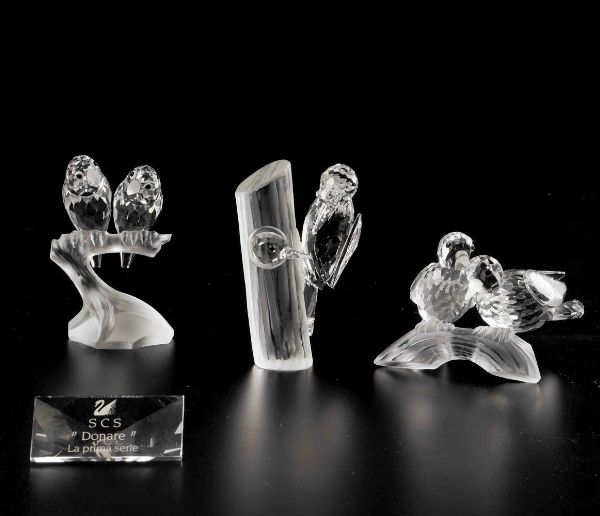 Trilogia Swarovski Donare scs edizione 1989  - Asta Swarovski: Crystalized Elegance - Associazione Nazionale - Case d'Asta italiane