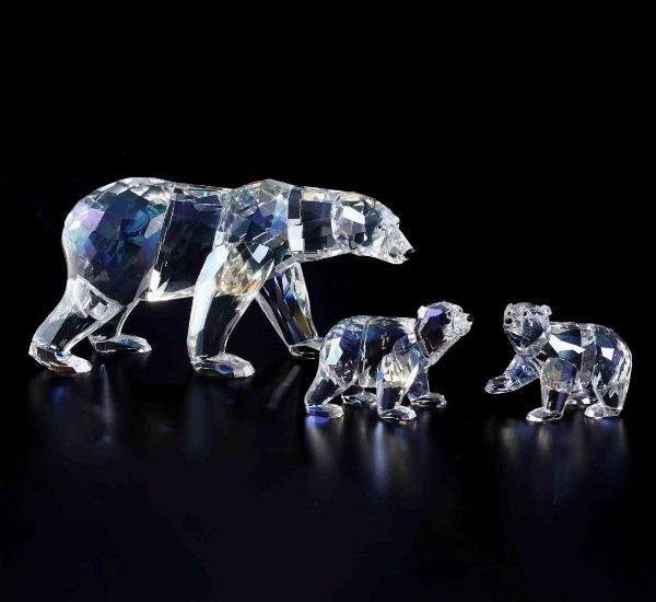 Famiglia di orsi polari Swarovski Siku scs edizione annuale 2011  - Asta Swarovski: Crystalized Elegance - Associazione Nazionale - Case d'Asta italiane