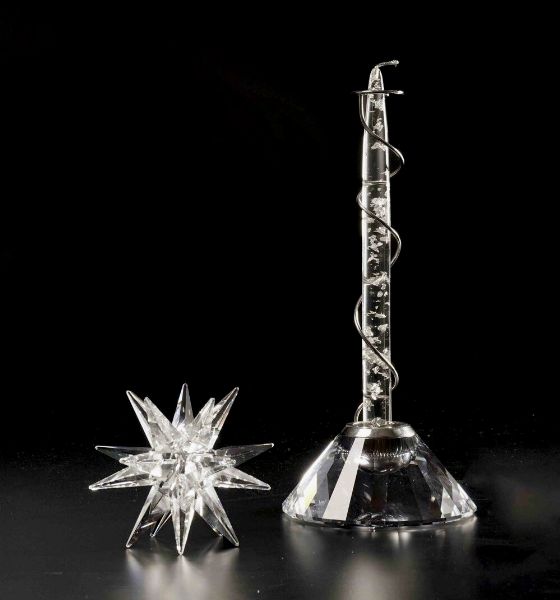 Coppia di candelieri Swarovski  - Asta Swarovski: Crystalized Elegance - Associazione Nazionale - Case d'Asta italiane