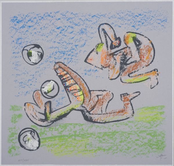 MATTA ROBERTO SEBASTIAN ANTONIO (1911 - 2002) : Dalla serie Musik foot.  - Asta Asta 431 | GRAFICA MODERNA, FOTOGRAFIA E MULTIPLI D'AUTORE Online - Associazione Nazionale - Case d'Asta italiane