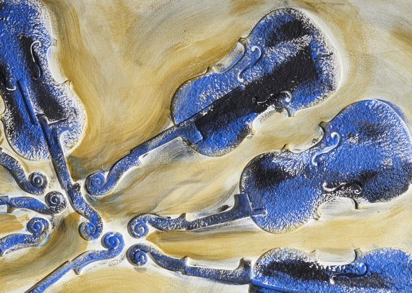 ARMAN FERNANDEZ (1928 - 2005) : Senza titolo (Violons bleus).  - Asta Asta 431 | GRAFICA MODERNA, FOTOGRAFIA E MULTIPLI D'AUTORE Online - Associazione Nazionale - Case d'Asta italiane