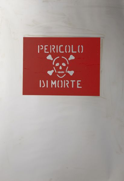 PISTOLETTO MICHELANGELO (n. 1933) : Pericolo di morte.  - Asta Asta 431 | GRAFICA MODERNA, FOTOGRAFIA E MULTIPLI D'AUTORE Online - Associazione Nazionale - Case d'Asta italiane