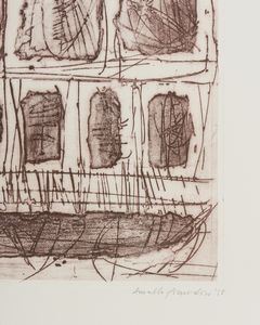 POMODORO ARNALDO (n. 1926) : Tavola dei segni.  - Asta Asta 431 | GRAFICA MODERNA, FOTOGRAFIA E MULTIPLI D'AUTORE Online - Associazione Nazionale - Case d'Asta italiane