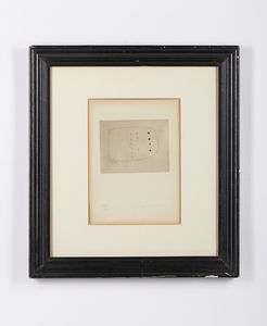 FONTANA LUCIO (1899 - 1968) : Senza titolo.  - Asta Asta 431 | GRAFICA MODERNA, FOTOGRAFIA E MULTIPLI D'AUTORE Online - Associazione Nazionale - Case d'Asta italiane