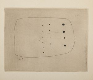 FONTANA LUCIO (1899 - 1968) : Senza titolo.  - Asta Asta 431 | GRAFICA MODERNA, FOTOGRAFIA E MULTIPLI D'AUTORE Online - Associazione Nazionale - Case d'Asta italiane