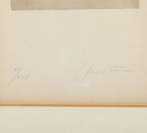 FONTANA LUCIO (1899 - 1968) : Senza titolo.  - Asta Asta 431 | GRAFICA MODERNA, FOTOGRAFIA E MULTIPLI D'AUTORE Online - Associazione Nazionale - Case d'Asta italiane