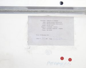 PISTOLETTO MICHELANGELO (n. 1933) : Pericolo di morte.  - Asta Asta 431 | GRAFICA MODERNA, FOTOGRAFIA E MULTIPLI D'AUTORE Online - Associazione Nazionale - Case d'Asta italiane