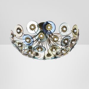 PIETRO CHIESA - Grande lampada a plafone.