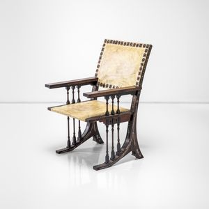 CARLO BUGATTI - Poltrona architettonica