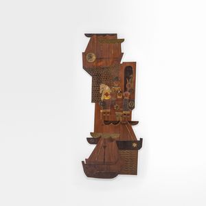 EMANUELE LUZZATI - Pannello da arredo navale.