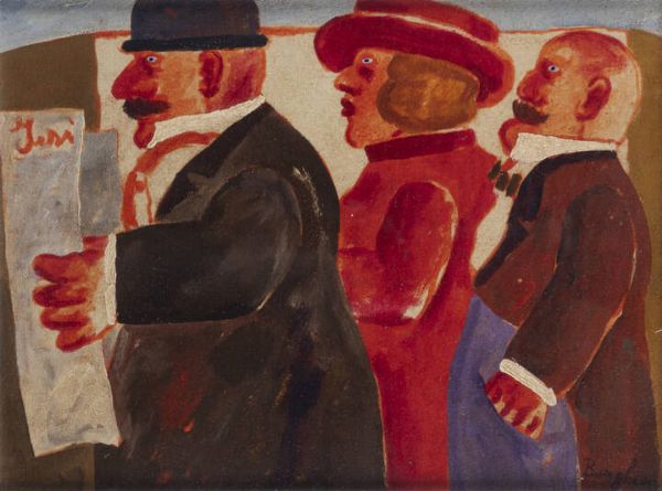 FRANZ BORGHESE Roma 1941 - 2005 : Ieri primi anni '980  - Asta Dipinti e Sculture - Associazione Nazionale - Case d'Asta italiane