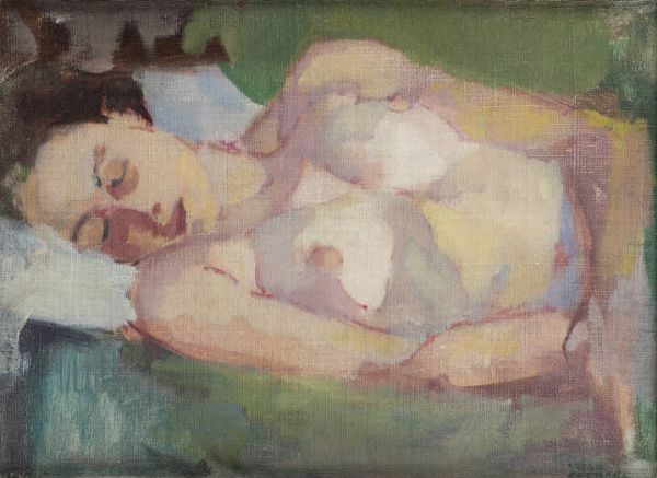 ITALO CREMONA Cozzo Lomellina (PV) 1905 - 1979 Torino : Nuda in posa  - Asta Dipinti e Sculture - Associazione Nazionale - Case d'Asta italiane