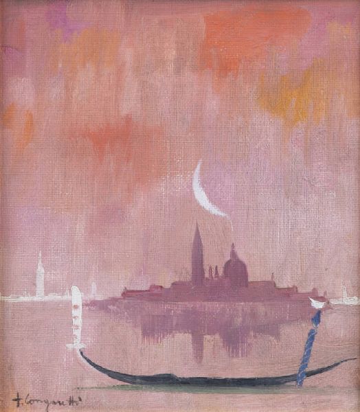 TRENTO LONGARETTI Treviglio (BG) 1916 - 2017 Bergamo : Sera a Venezia  - Asta Dipinti e Sculture - Associazione Nazionale - Case d'Asta italiane