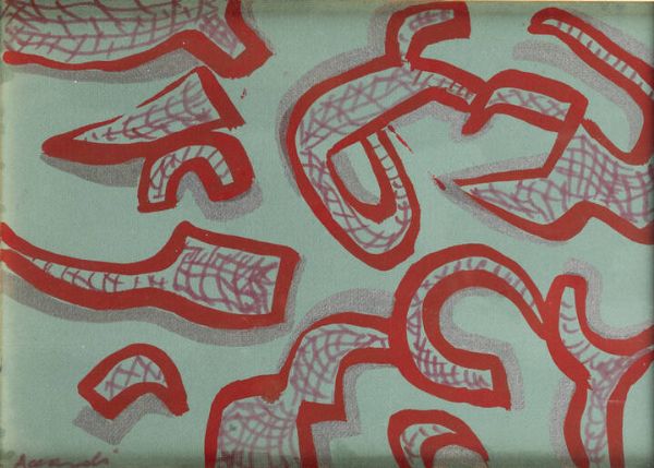 CARLA ACCARDI Trapani 1924 - 2014 Roma : Verde rosso oro 1994  - Asta Dipinti e Sculture - Associazione Nazionale - Case d'Asta italiane