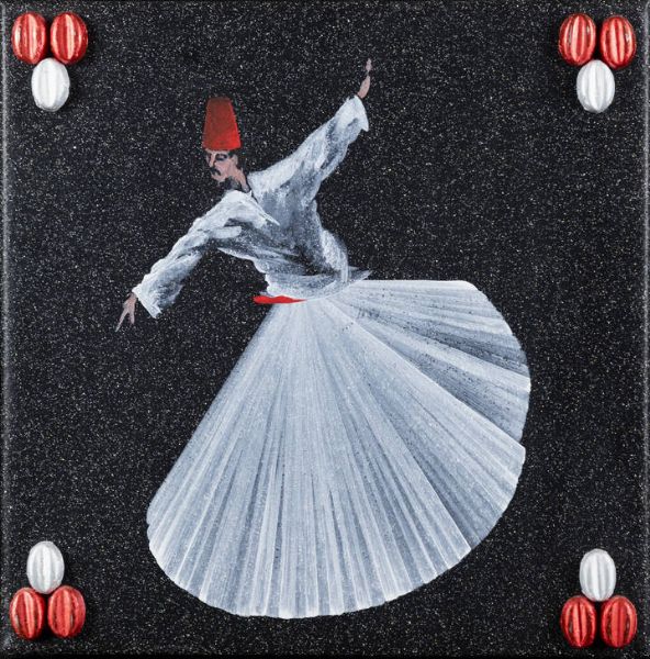 ALDO MONDINO Torino 1938 - 2005 : Derviscio  - Asta Dipinti e Sculture - Associazione Nazionale - Case d'Asta italiane