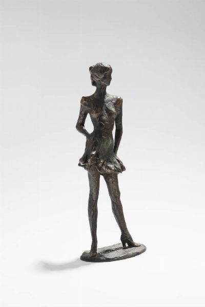 SERGIO UNIA Roccaforte di Mondov (CN) 1943 : Ballerina  - Asta Dipinti e Sculture - Associazione Nazionale - Case d'Asta italiane