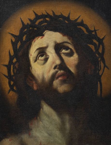 PITTORE ANONIMO DEL XVII sec : Ecce Homo  - Asta Dipinti e Sculture - Associazione Nazionale - Case d'Asta italiane