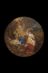 HOET GERARD Zaltbommel 1648-L'Aia 1733 - Adorazione del Magi