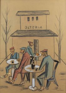 PIETRO MORANDO Alessandria 1892 - 1980 - Senza titolo anni '60