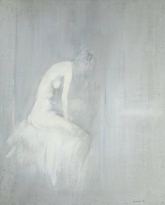 GIUSEPPE AJMONE Carpignano Sesia (NO) 1923 - 2005 Romagnano Sesia (NO) - Riflessione 1969