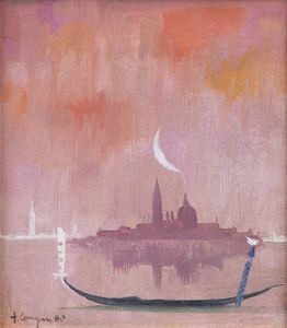 TRENTO LONGARETTI Treviglio (BG) 1916 - 2017 Bergamo - Sera a Venezia