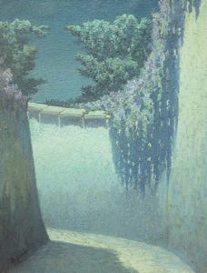 ANGELO RESCALLI Azzanello (CR) 1884 - 1956 Susa (TO) - Vicolo silenzioso