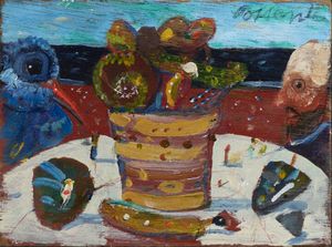 ANTONIO POSSENTI Lucca 1933-2016 - Banchetto