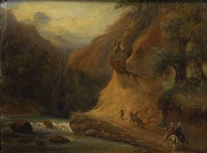 MASSIMO D'AZEGLIO Torino 1798 - 1866 - Figure a cavallo