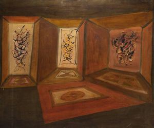 ALBINO GALVANO Torino 1907 - 1990 - Interno 1957 circa