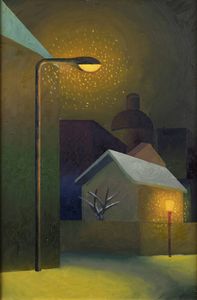 SALVO (Mangione Salvatore) Leonforte (EN) 1947 - 2015 Torino - Un quadro coi fiocchi 2005