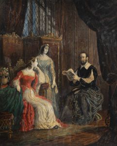 GIULIO VIOTTI Casale Monferrato (AL) 1845 - 1878 Torino - Conversazione