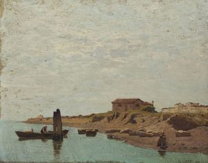 GUGLIELMO CIARDI Venezia 1842 - 1917 - Pace sulla laguna 1882