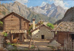 ERCOLE OLIVETTI Torino 1874 - 1941 - Ultime case Brusson - Valle d'Aosta