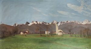 ADOLFO ROLLA Buenos Aires (Argentina) 1899 - 1967 Torino - Dal Rocciamelone al Levanna