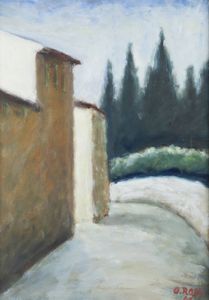 OTTONE ROSAI Firenze 1895 - 1957 Ivrea (TO) - Via San Secondo 1948