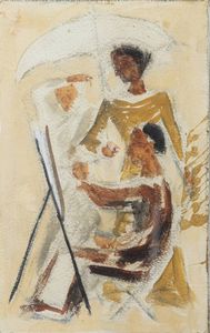 MASSIMO CAMPIGLI Berlino (Germania) 1895 - 1971 Saint-Tropez (Francia) - Senza titolo